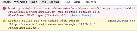 screen capture of disallowed error message
